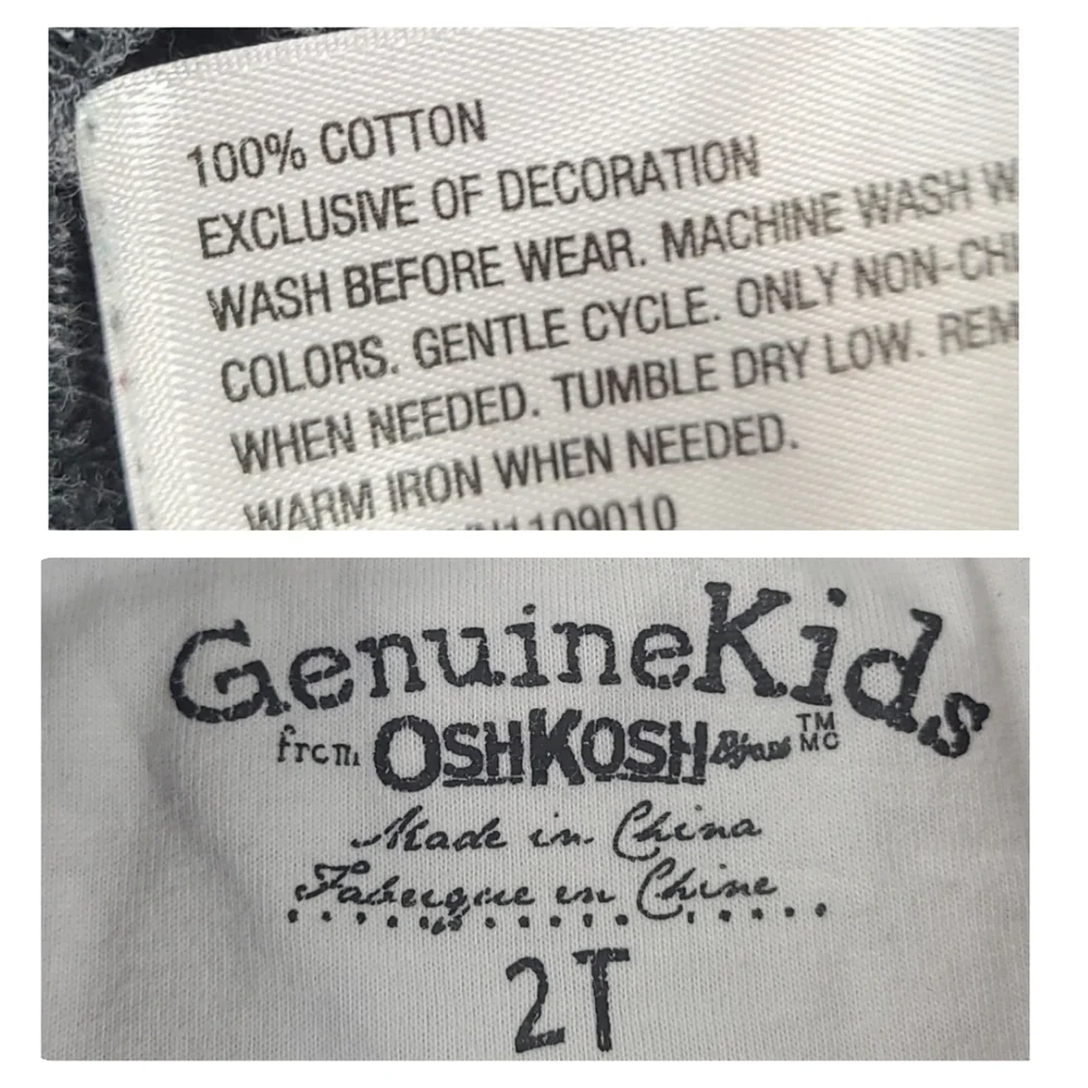 Gray Toddler Casual Cotton Sweatshirt 2T